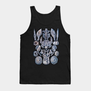 Ernst Haeckel Cirripedia Crab Blue Sky Tank Top